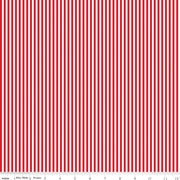 1/8" Stripe Red Fabric by the Yard - C495-RED