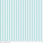 1/4" Stripe Aqua Fabric