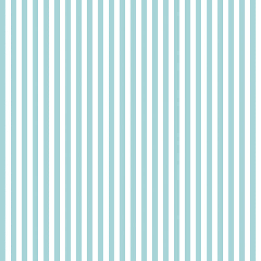 1/4" Stripe Aqua Fabric - By the yard