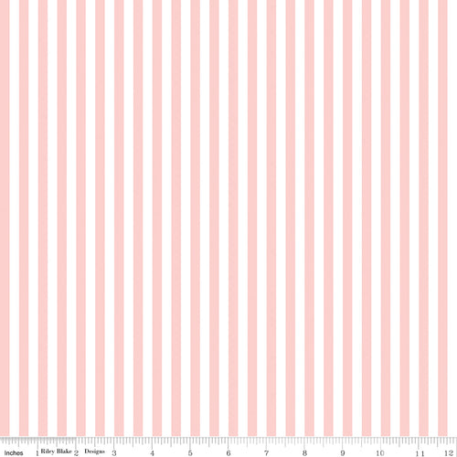 1/4" Stripe Pink Fabric