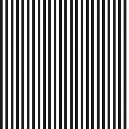 1/4" Stripe Black Fabric - By the yard