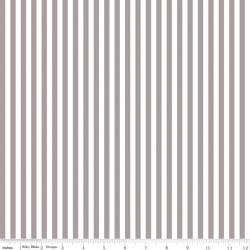 1/4" Stripe Gray Fabric