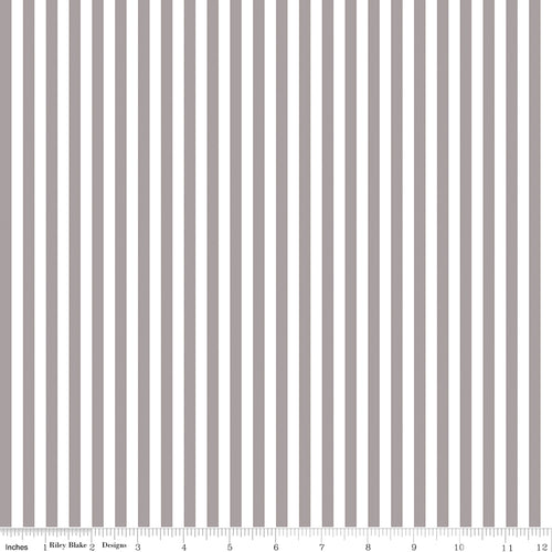 1/4" Stripe Gray Fabric