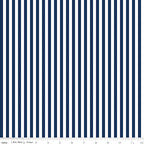 1/4" Stripe Navy Fabric