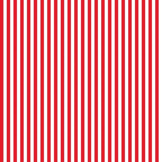 1/4" Stripe Red Fabric - By the yard