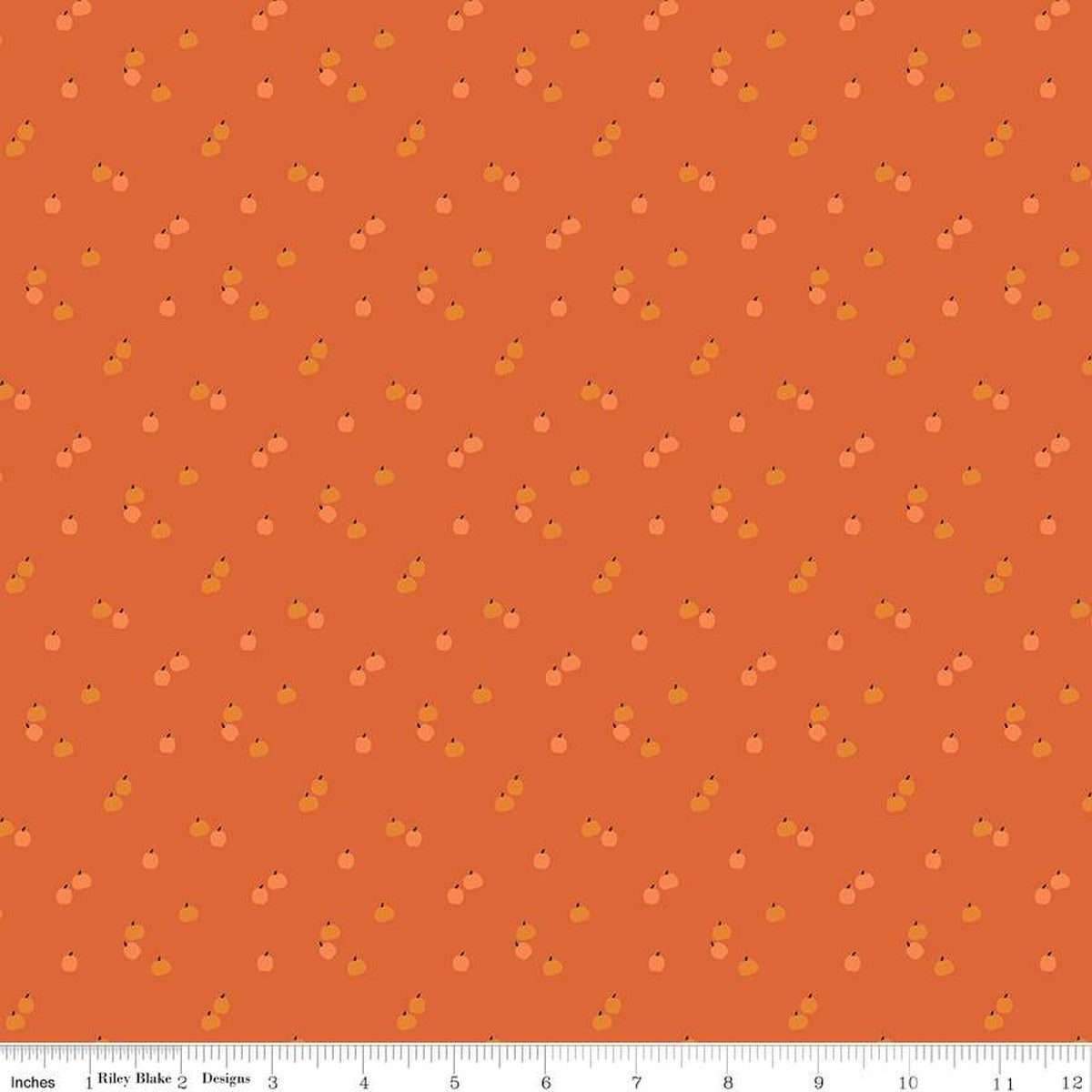 Seasonal Basics Pumpkins Orange Fabric by the Yard - C652-ORANGE
