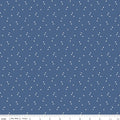 Seasonal Basics Stars Blue Fabric by the Yard - C657-BLUE