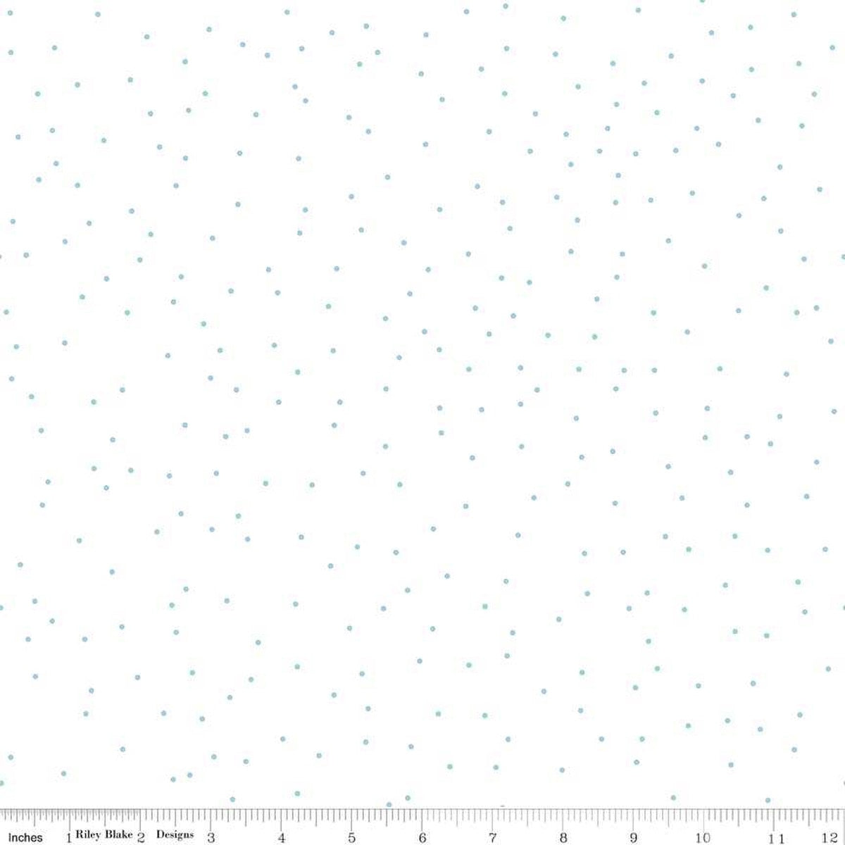 Pin Dot Aqua Fabric by the Yard - C705-AQUA