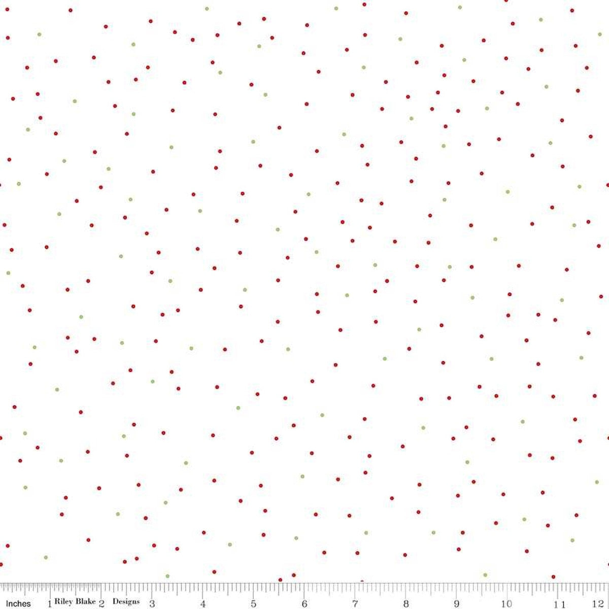 Pin Dot Christmas Fabric by the Yard - C705-CHRISTMAS