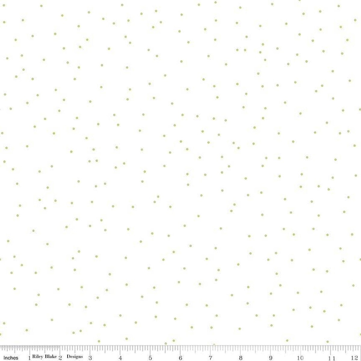 Pin Dot Green Fabric by the Yard - C705-GREEN