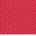 Seasonal Basics Heart Toss Red Fabric by the Yard - C761-RED