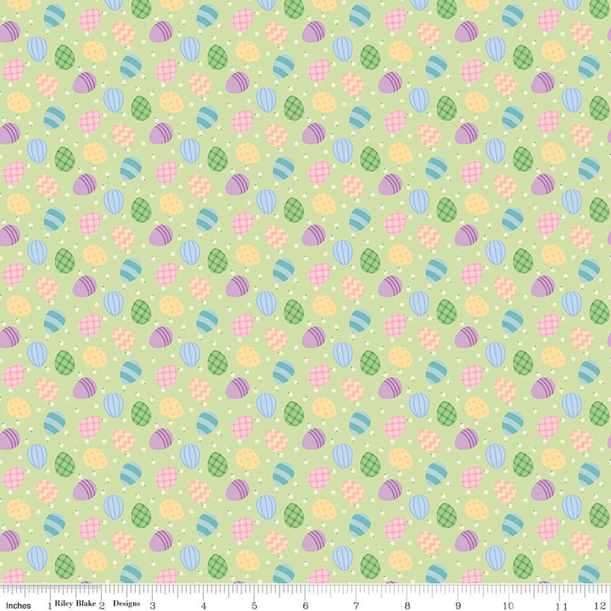 Seasonal Basics Egg Toss Green Fabric by the Yard - C766-GREEN