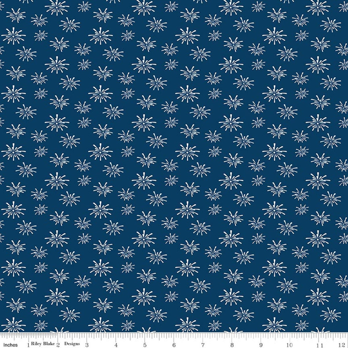 Seasonal Basics Fireworks Denim Fabric by the Yard - C768-DENIM