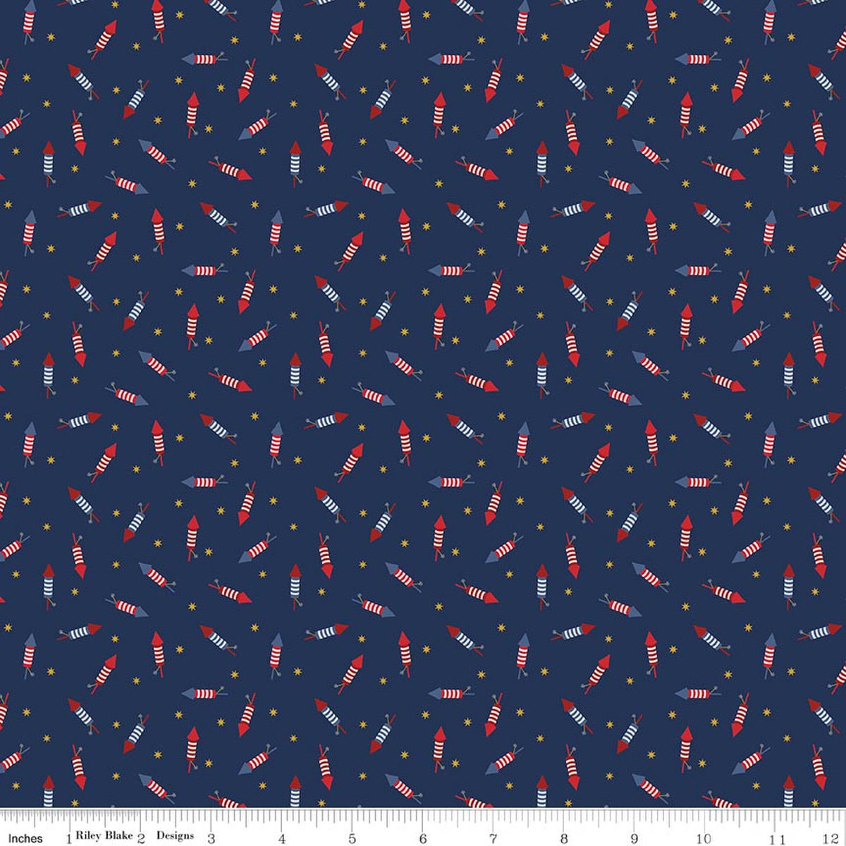 Seasonal Basics Pop Boom Bang Navy Fabric by the Yard - C769-NAVY