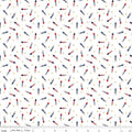 Seasonal Basics Pop Boom Bang White Fabric by the Yard - C769-WHITE