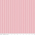 Seasonal Basics Ticking Stripe Red Fabric by the Yard - C775-RED