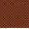 Seasonal Basics Gingham Black on Orange Fabric by the Yard - C777-BLACKORANGE