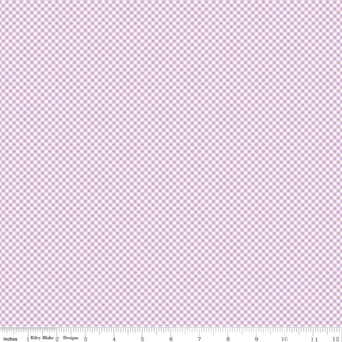 Seasonal Basics Gingham Purple Fabric by the Yard - C777-PURPLE
