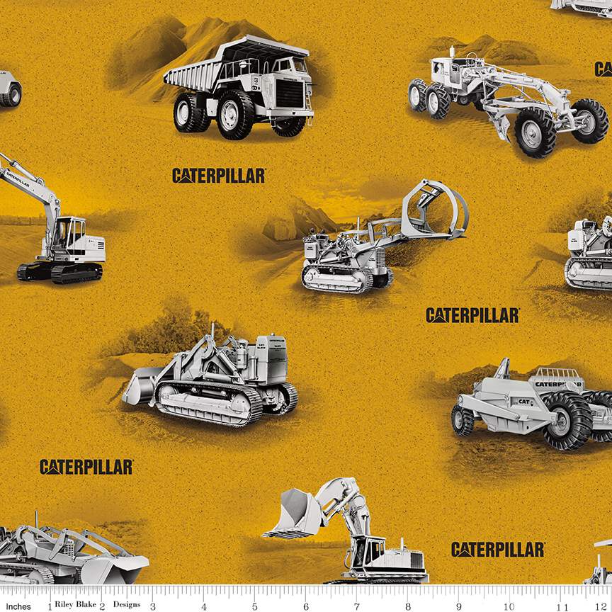 Caterpillar® 100 Years Main Yellow Fabric