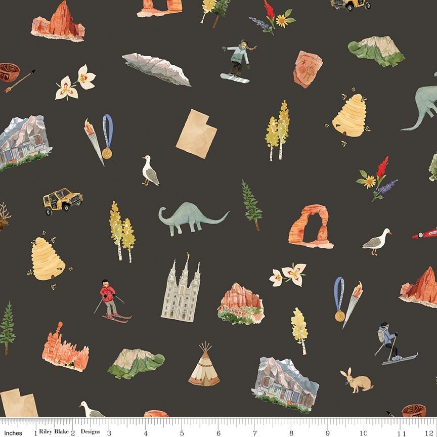 Utah Main Espresso Fabric