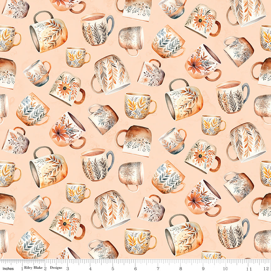 Coffee Time Coffee Mugs Shell Fabric
