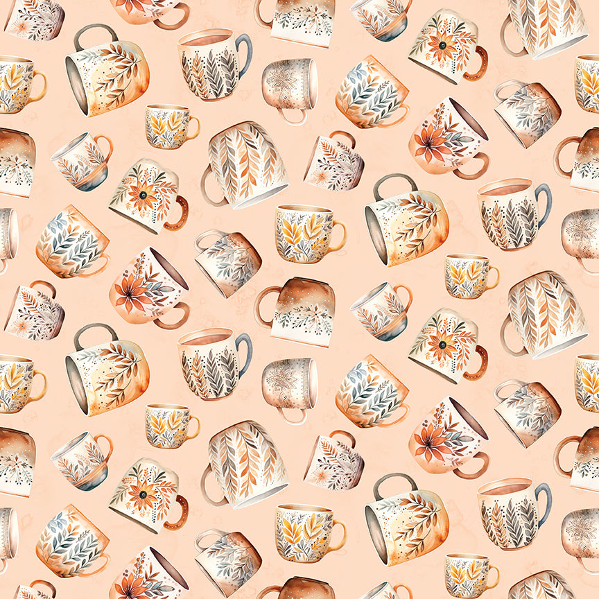 Coffee Time Coffee Mugs Shell Fabric