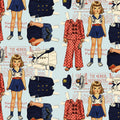 Sew America Navy Scout Paper Doll Blue Fabric