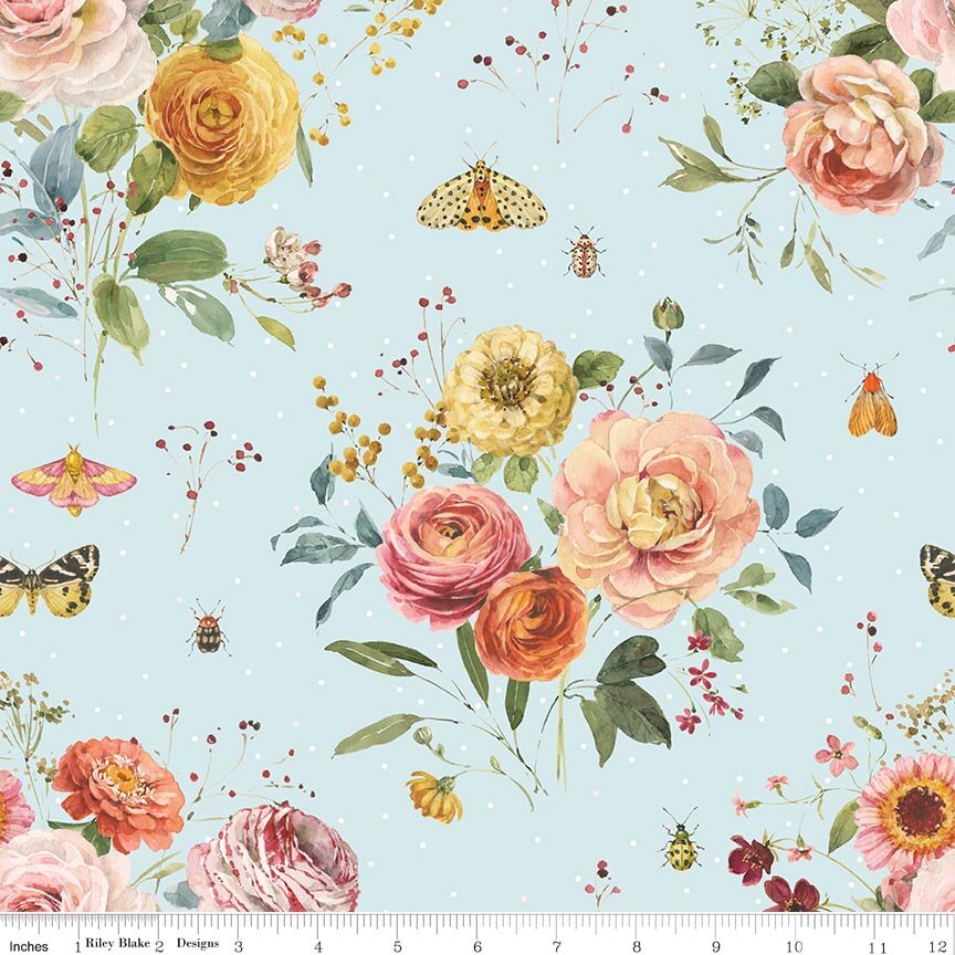 Sketchbook Main Blue Fabric