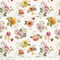 Sketchbook Stems Cream Fabric