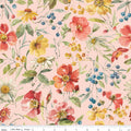 Blissful Moments Main Blush Fabric by Lisa Audit for Riley Blake Designs