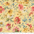 Blissful Moments Main Yellow Fabric by Lisa Audit for Riley Blake Designs