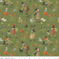Witchy Vibes Hedgewitch Avocado Fabric by Lisa Audit for Riley Blake Designs