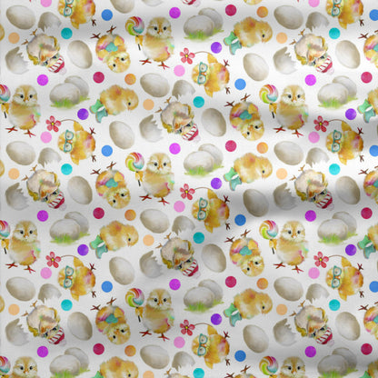 Back to the Farm Chirpy Chicks Fabric - By the yard
