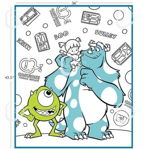 Color Me Monsters Fabric Panel
