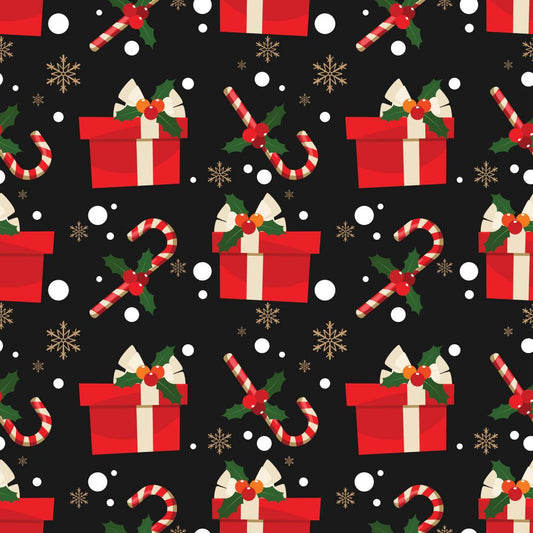 Fat Quarter Christmas Candy Cane Gift