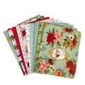 Christmas Greetings 1-Yard Bundle Spruce 10pc