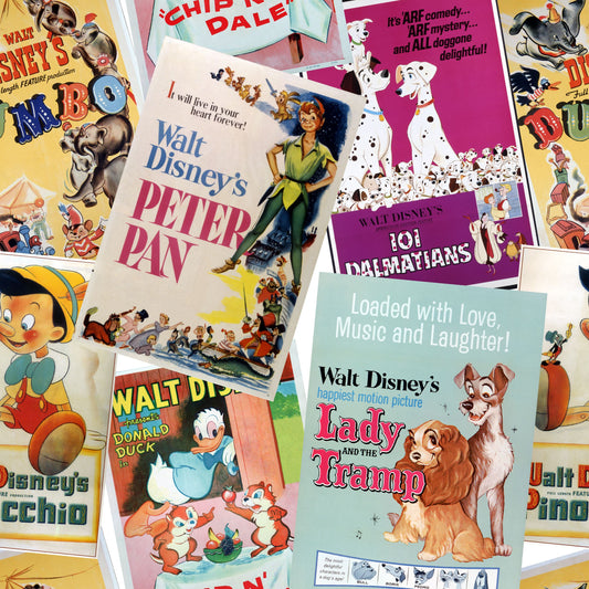 Disney Classic Posters Fabric - By the yard