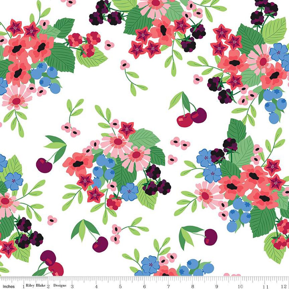 Cloudburst Main White Fabric
