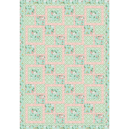 3 Yard Quilt Kit Clover Farm Blue #1