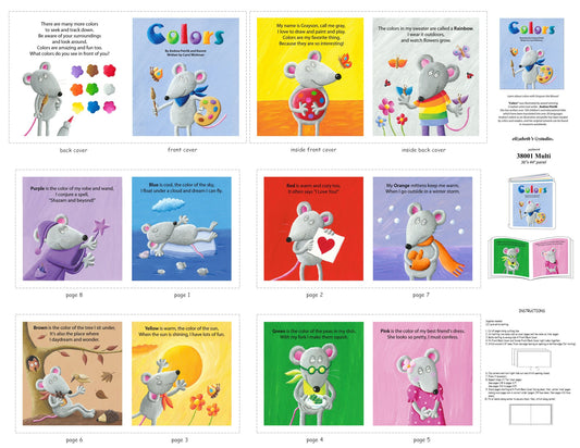 Colors Book Fabric Panel