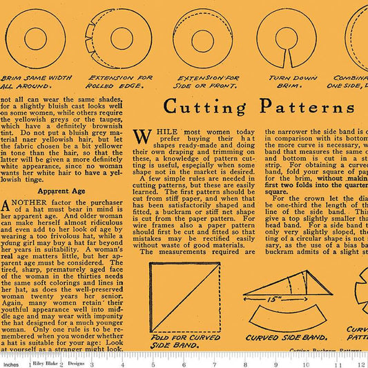 Costume Maker's Act II Hat How To Text Orange Fabric - By the yard