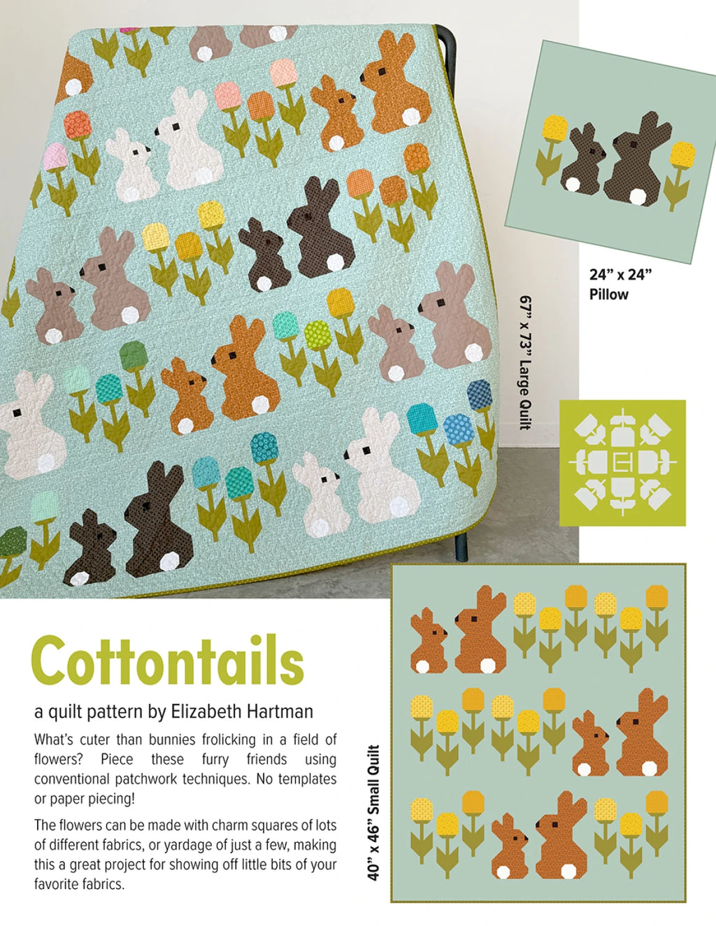 Elizabeth Hartman Cottontails Quilt Pattern