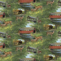 Covered Bridge Scenic Fabric
