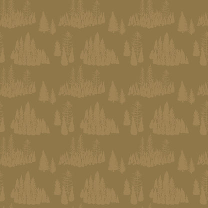 Big Game Trees Curry Fabric - By the yard