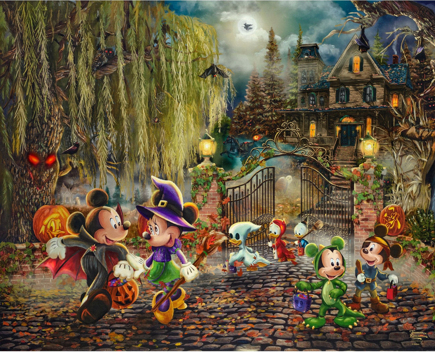 Disney Dreams Mickey & Minnie Halloween Fun Fabric Panel