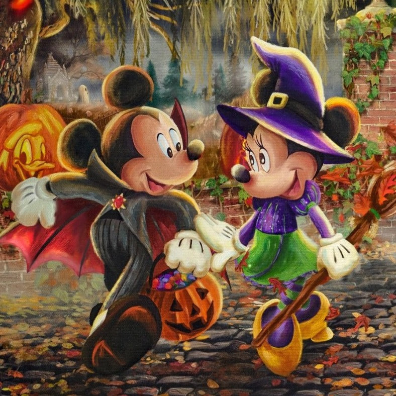 Disney Dreams Mickey & Minnie Halloween Fun Fabric Panel