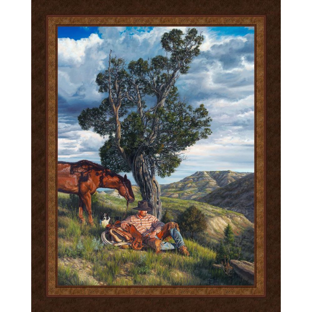 Downtime Horse Fabric Panel