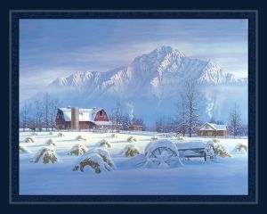 Early Snow Fabric Panel