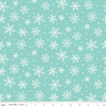 Flannel The North Pole Snowflakes Aqua