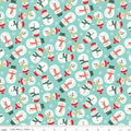 Flannel The North Pole Snowmen Aqua